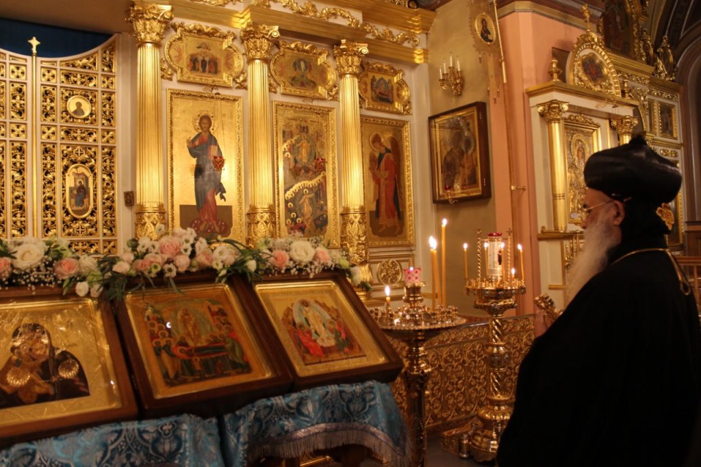 The great shepherd of Malankara, prayerfully in Pokrovsky Monastery Chapel.